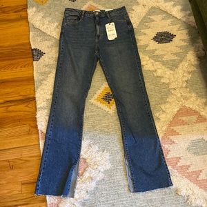 NWT Zara High Rise Slim Flare jeans